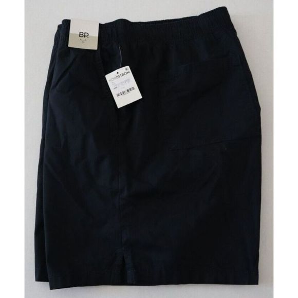 B.P. BP426192MN 866 Men's Sz XL Black Elastic Waist Drawstring Chino Shorts - Picture 5 of 6